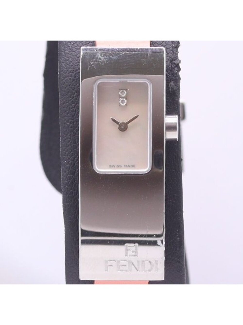 Fendi L Quartz White Shell Dial Watch